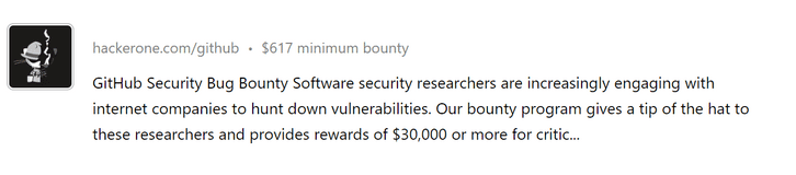 Big bug bounty