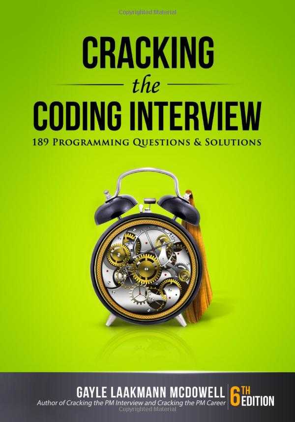 Cracking the coding interview book cover